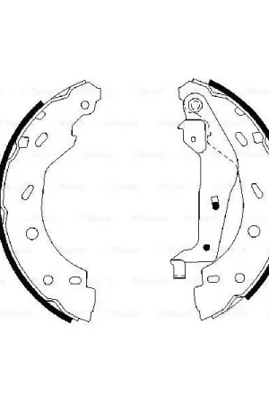 (BS840) Zapatas de freno BOSCH 0986487600 Premium