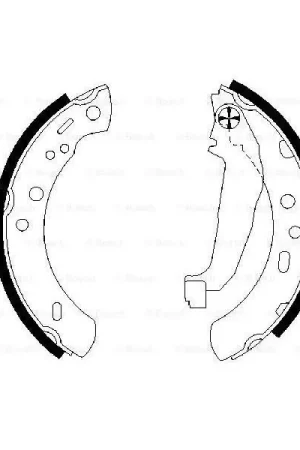 (BS842) Zapatas de freno BOSCH 0986487604 Moderno