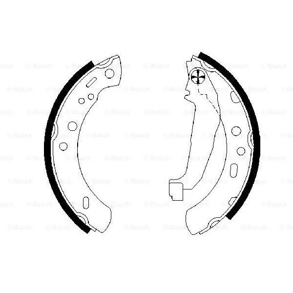 (BS842) Zapatas de freno BOSCH 0986487604 Moderno