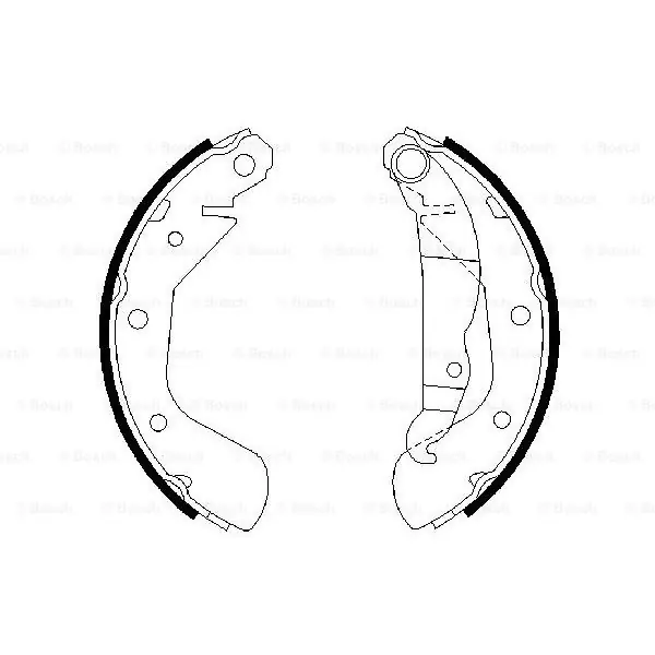 (BS851) Zapatas de freno BOSCH 0986487613 Mejor Calidad