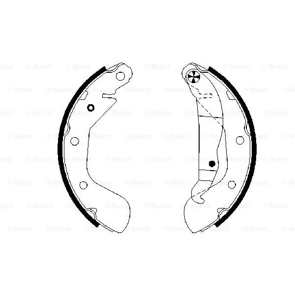 (BS852) Zapatas de freno BOSCH 0986487614 Descuento