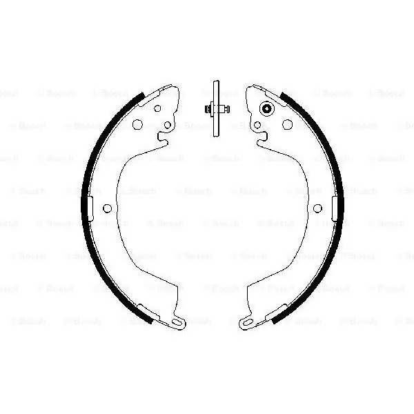 (BS903) Zapatas de freno BOSCH 0986487684 Directo De Fábrica