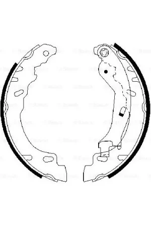 (BS924) Zapatas de freno BOSCH 0986487704 Original
