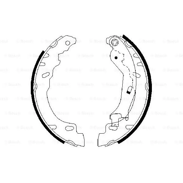 (BS924) Zapatas de freno BOSCH 0986487704 Original