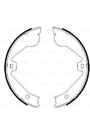 (BS925) Zapatas de freno BOSCH 0986487705 Alta Calidad