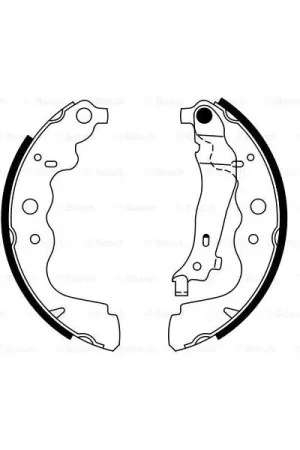 (BS974) Zapatas de freno BOSCH 0986487754 Certificado