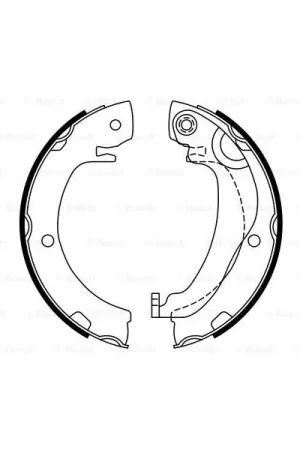 (BS983) Zapatas de freno BOSCH 0986487763 Artesanal