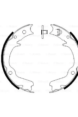 (BS900) Zapatas de freno BOSCH 0986487681 Auténtico