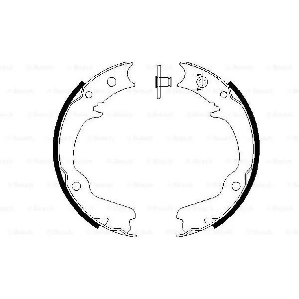 (BS900) Zapatas de freno BOSCH 0986487681 Auténtico