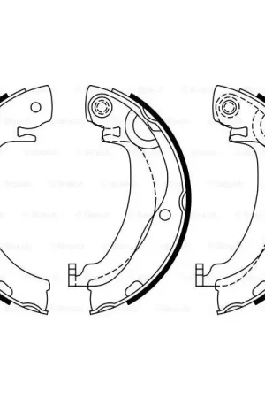 Última Versión (BS7937) Zapatas de freno BOSCH 0986487937