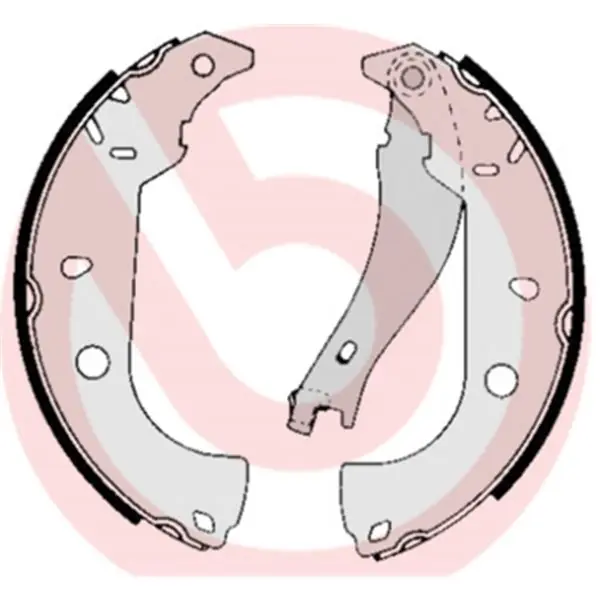 Juego de 4 zapatas de freno BREMBO S23511 Garantía Incluida