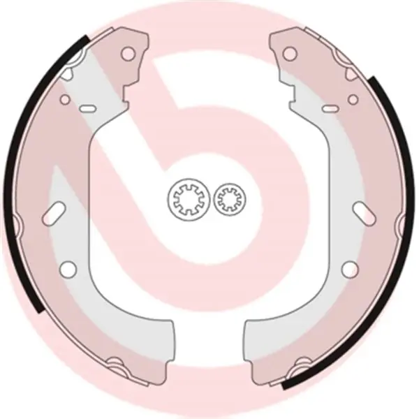 De Moda Juego de 4 zapatas de freno BREMBO S23517