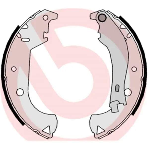 Envío Internacional Juego de 4 zapatas de freno BREMBO S23524