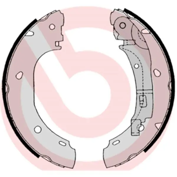 Juego de 4 zapatas de freno BREMBO S23525 Más Vendido