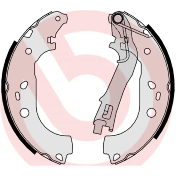 Auténtico Juego de 4 zapatas de freno BREMBO S23533