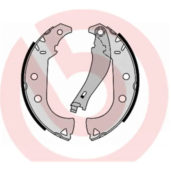 Original Juego de 4 zapatas de freno BREMBO S23556