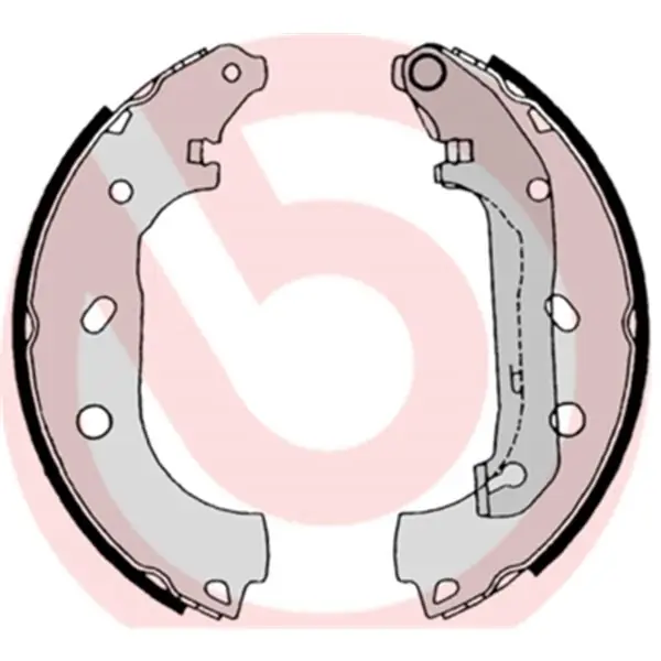 Devolución Gratuita Juego de 4 zapatas de freno BREMBO S24539