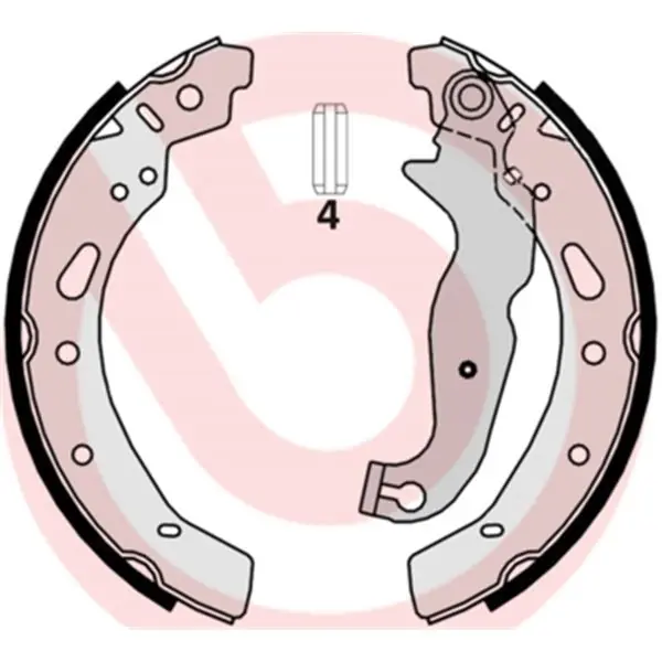 Exclusivo Juego de 4 zapatas de freno BREMBO S24540