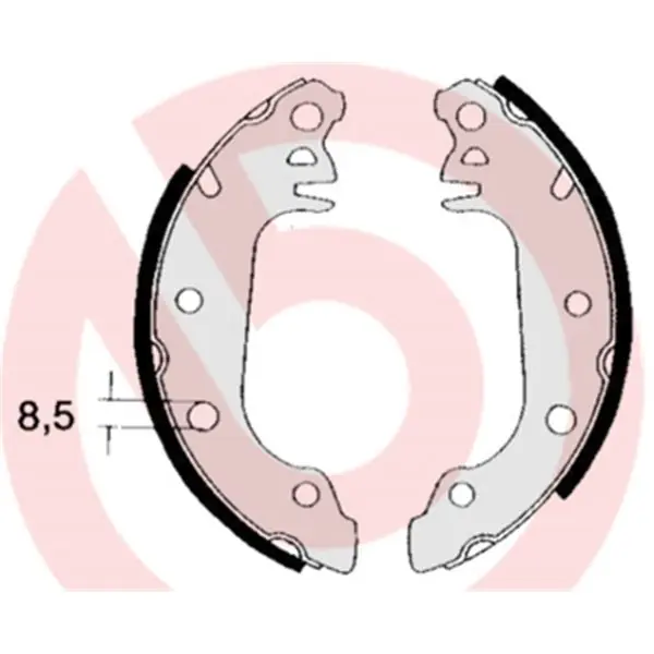 Juego de 4 zapatas de freno BREMBO S24504 Venta Final
