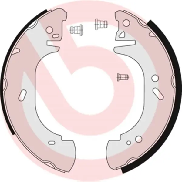 Solo Hoy Juego de 4 zapatas de freno BREMBO S24522