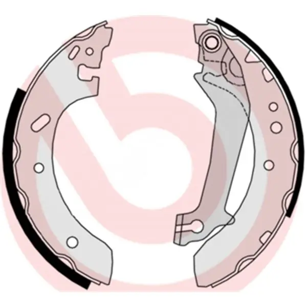 Juego de 4 zapatas de freno BREMBO S24526 Certificado
