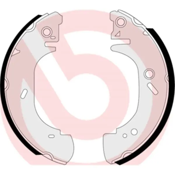 Juego de 4 zapatas de freno BREMBO S24527 Hecho A Mano