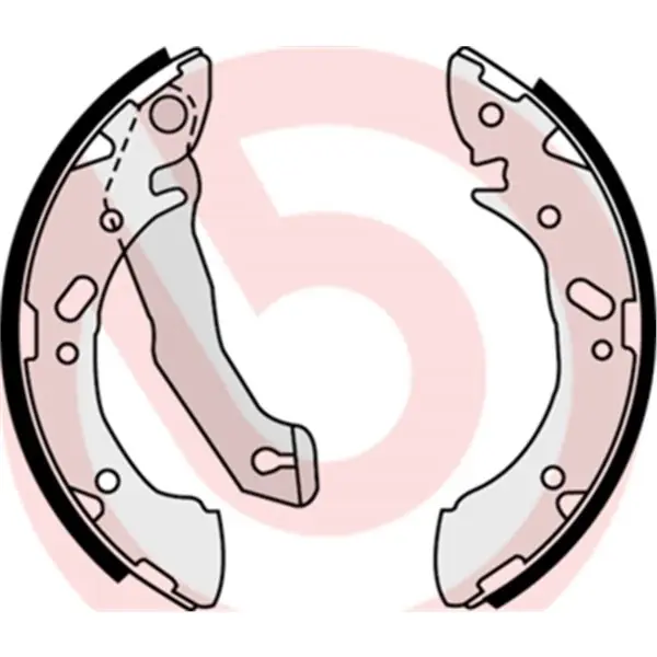 De Moda Juego de 4 zapatas de freno BREMBO S30503
