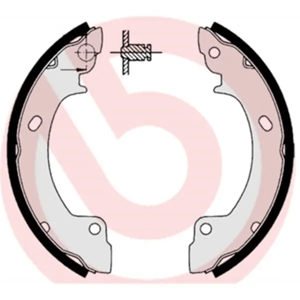 Juego de 4 zapatas de freno BREMBO S30506 De Moda