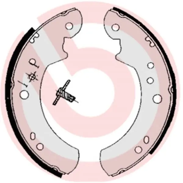 Juego de 4 zapatas de freno BREMBO S24513 Tendencia
