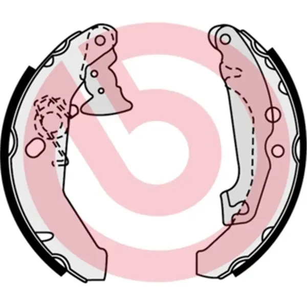 Juego de 4 zapatas de freno BREMBO S24518 Certificado