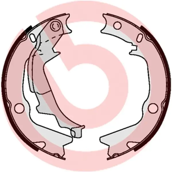 Juego de 4 zapatas de freno BREMBO S30528 Oferta De Temporada