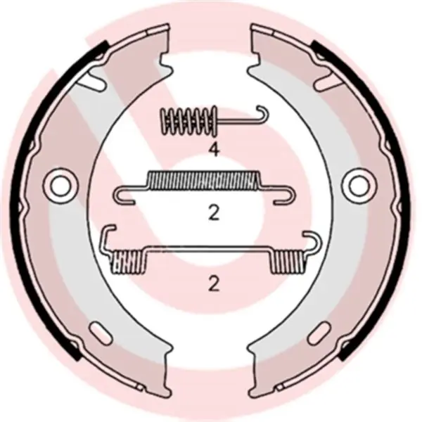 Stock Limitado Juego de 4 zapatas de freno BREMBO S50512