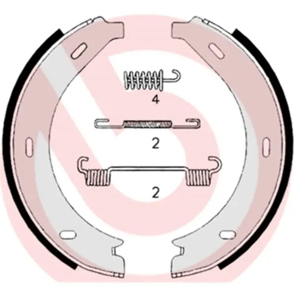 Juego de 4 zapatas de freno BREMBO S50517 Pedido Al Por Mayor