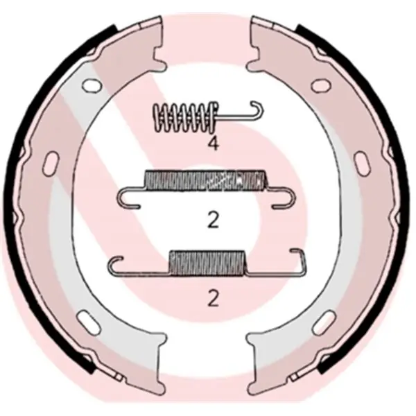 Juego de 4 zapatas de freno BREMBO S50510 Rebajas