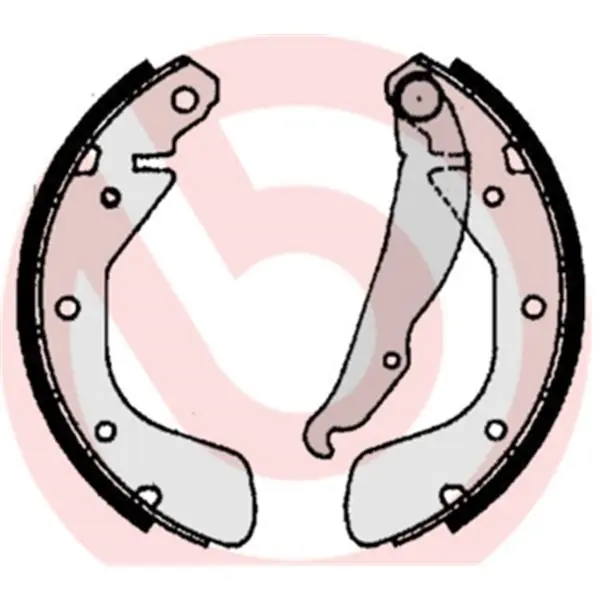 Juego de 4 zapatas de freno BREMBO S59511 Hecho A Mano