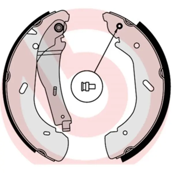 Marca Reconocida Juego de 4 zapatas de freno BREMBO S56513