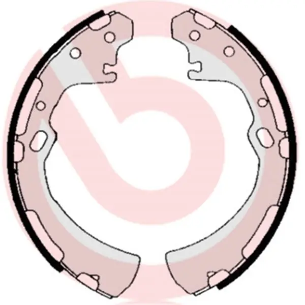 Juego de 4 zapatas de freno BREMBO S56515 Oferta Flash
