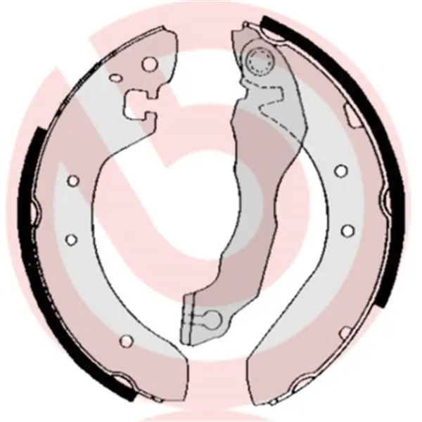Juego de 4 zapatas de freno BREMBO S52502 Moderno