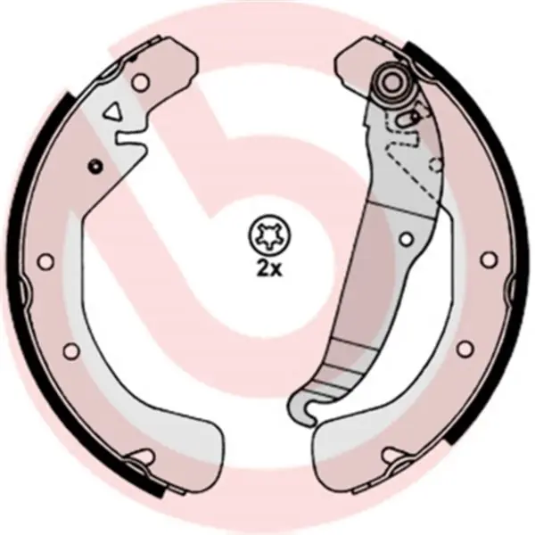 Juego de 4 zapatas de freno BREMBO S59517 Novedad