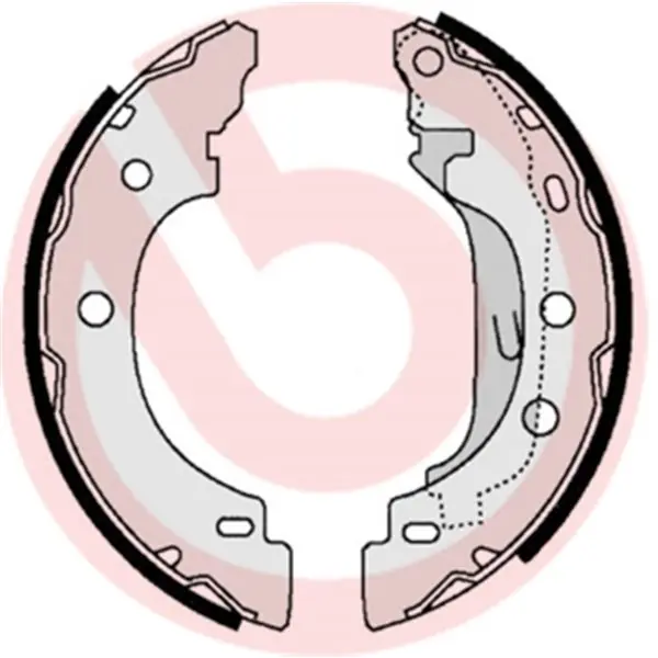 Económico Juego de 4 zapatas de freno BREMBO S68523