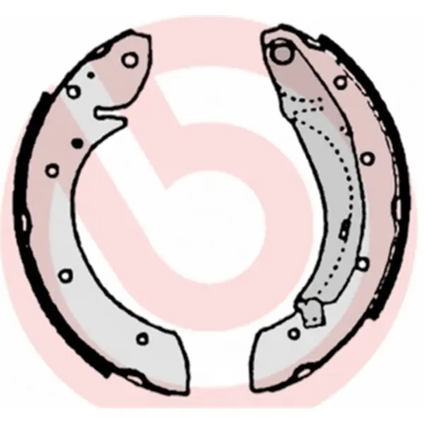 Juego de 4 zapatas de freno BREMBO S61522 Novedad