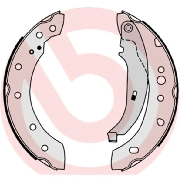 Auténtico Juego de 4 zapatas de freno BREMBO S61527