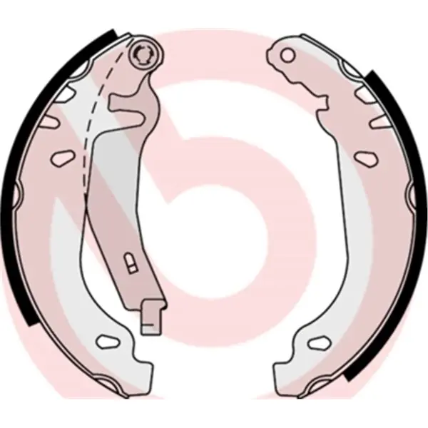 Garantía De Devolución De Dinero Juego de 4 zapatas de freno BREMBO S61539