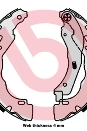 Solo Por Tiempo Limitado Juego de 4 zapatas de freno BREMBO S61544