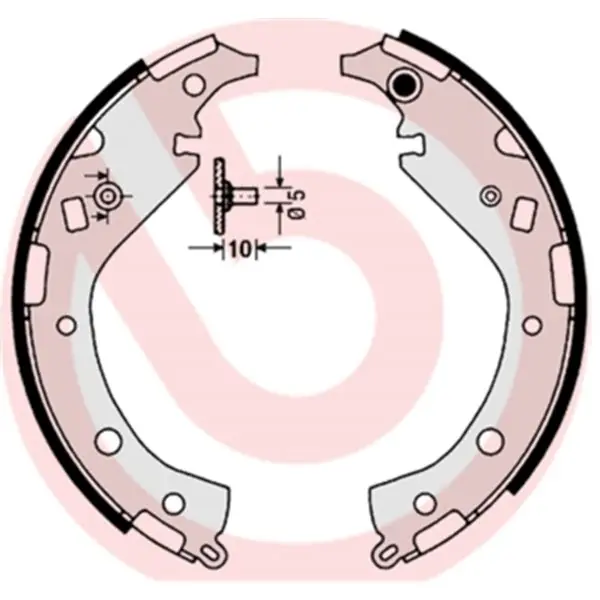 No Te Lo Pierdas Juego de 4 zapatas de freno BREMBO S83549