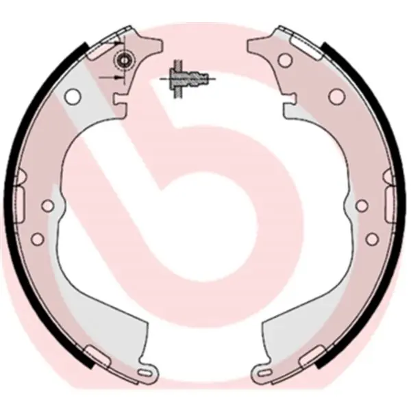 Directo De Fábrica Juego de 4 zapatas de freno BREMBO S83537