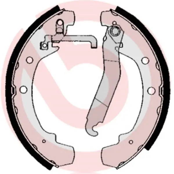 Pago Seguro Juego de 4 zapatas de freno BREMBO S85510