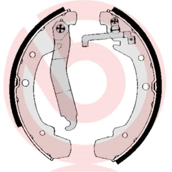 Directo De Fábrica Juego de 4 zapatas de freno BREMBO S85531