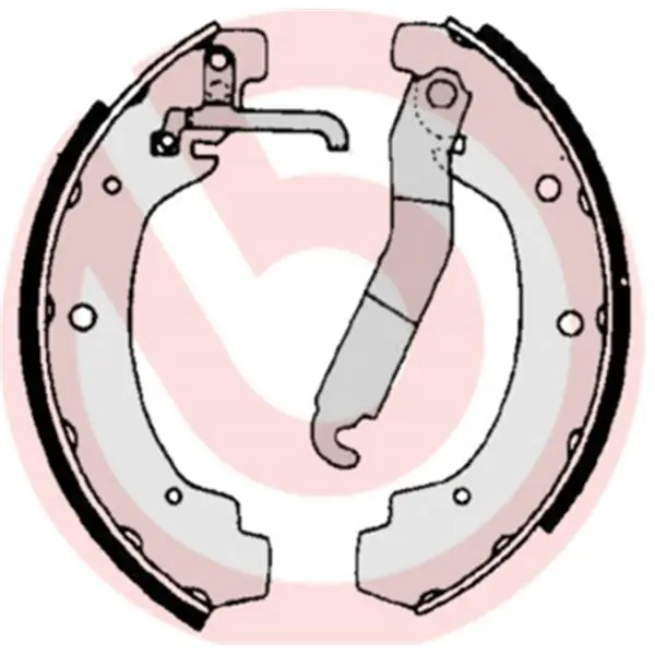 Envío Exprés Juego de 4 zapatas de freno BREMBO S85534