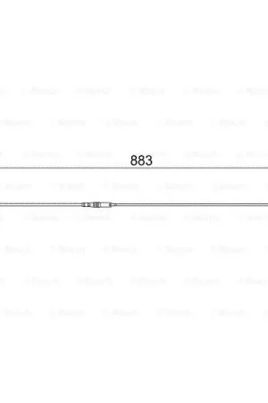 (AP806) Contacto de aviso, desgaste de los frenos BOSCH 1987473005 Solo Hoy